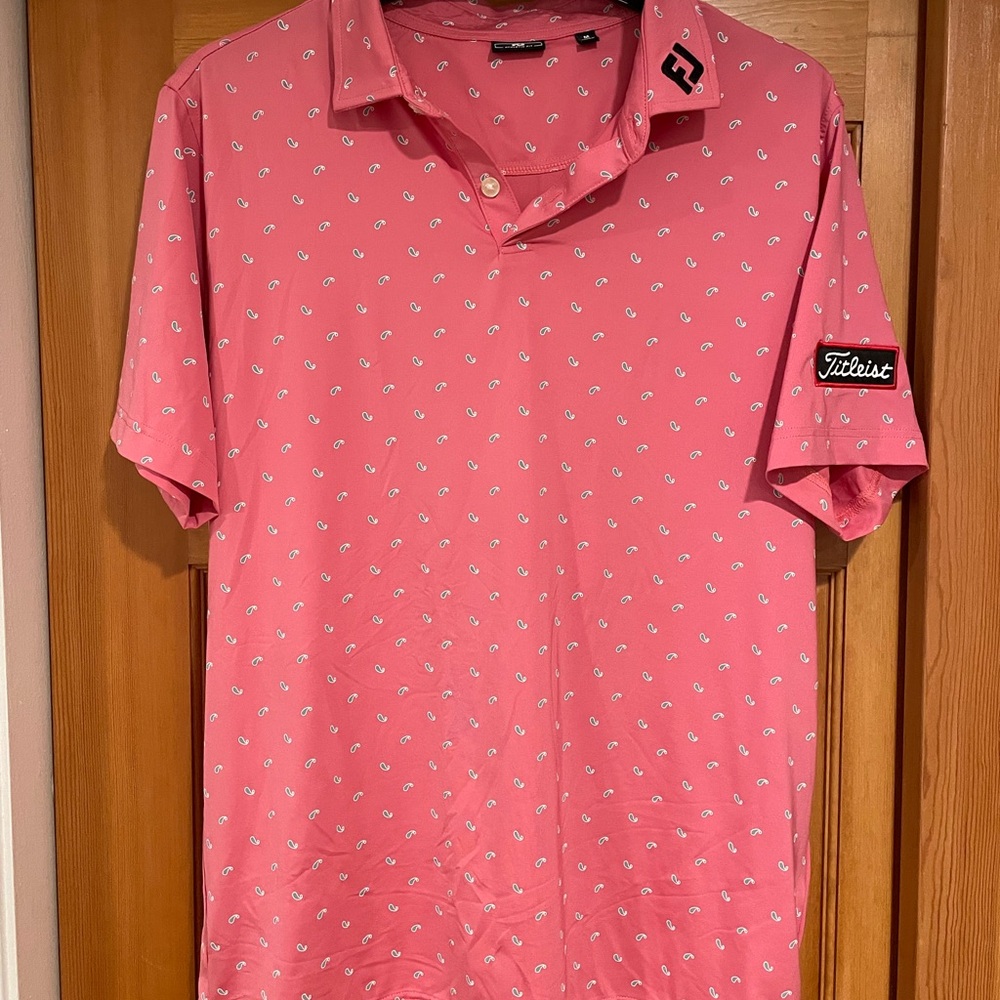 Footjoy Titleist Pink Performance Polo Shirt
